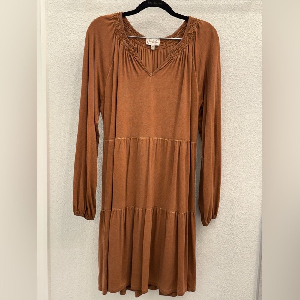 Brown teared dress 👗